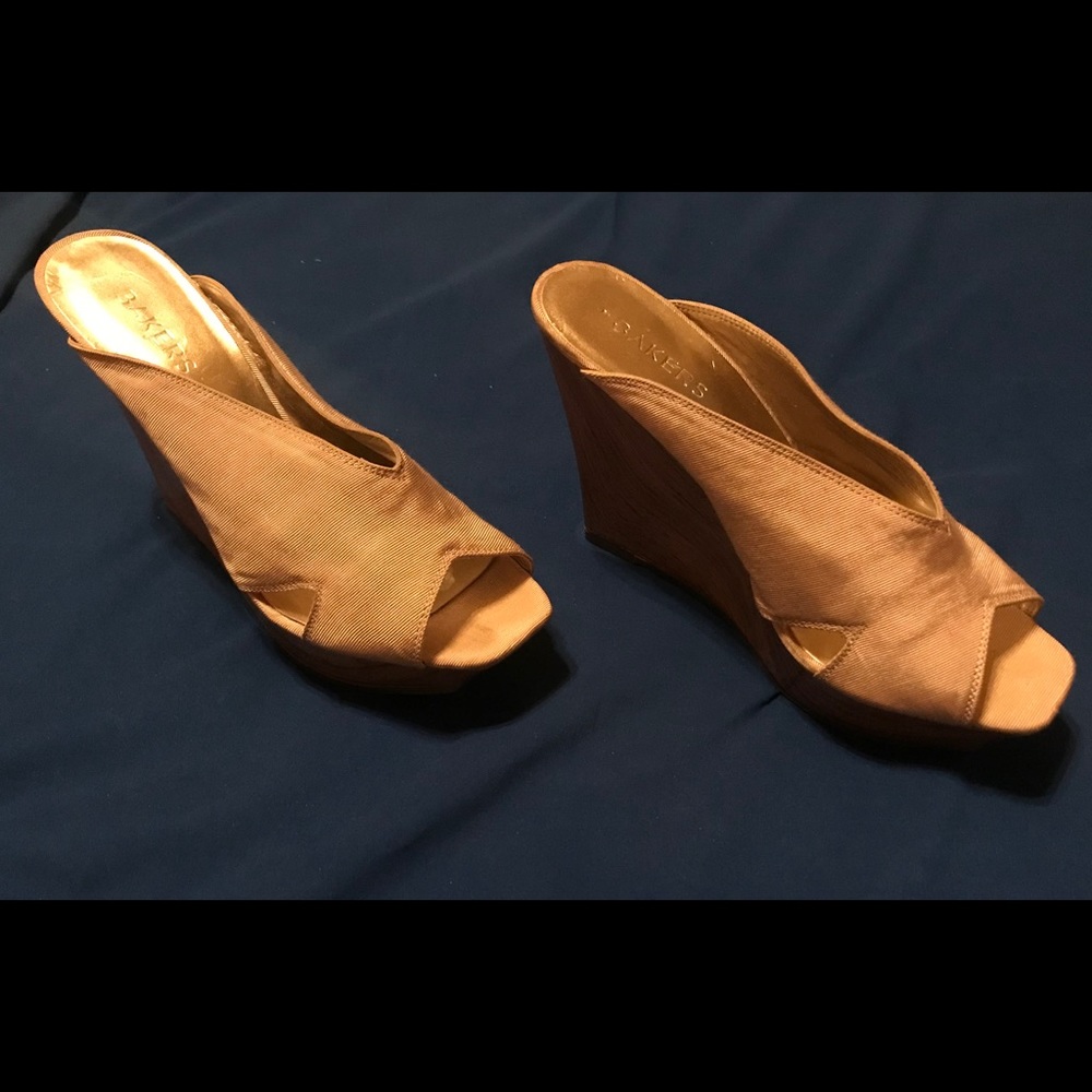 Cream Satin Wedges